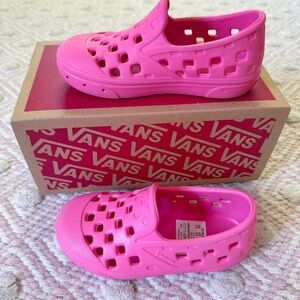Vans Pink Perforated Water Shoes Slip-On
